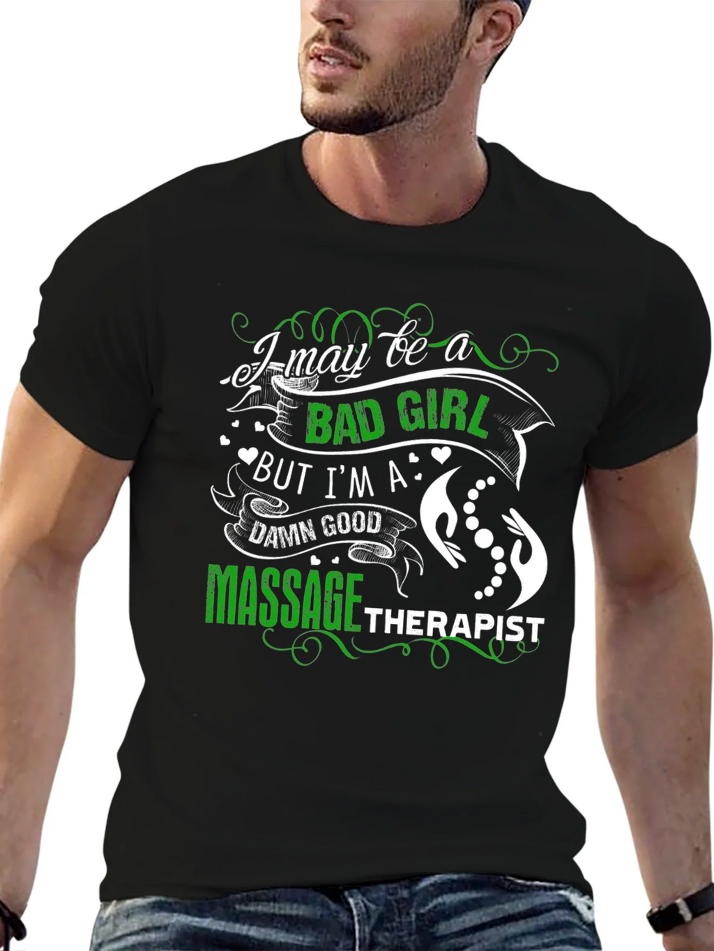 Bad Girl Massage Therapist T-Shirt product image 2
