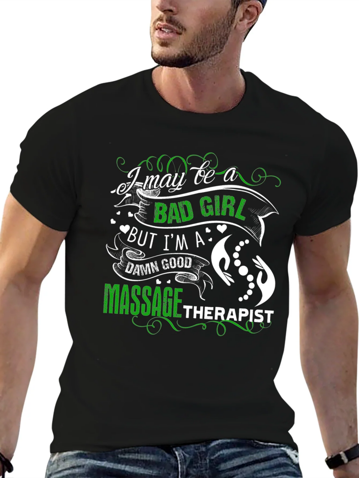 Bad Girl Massage Therapist T-Shirt product image 2