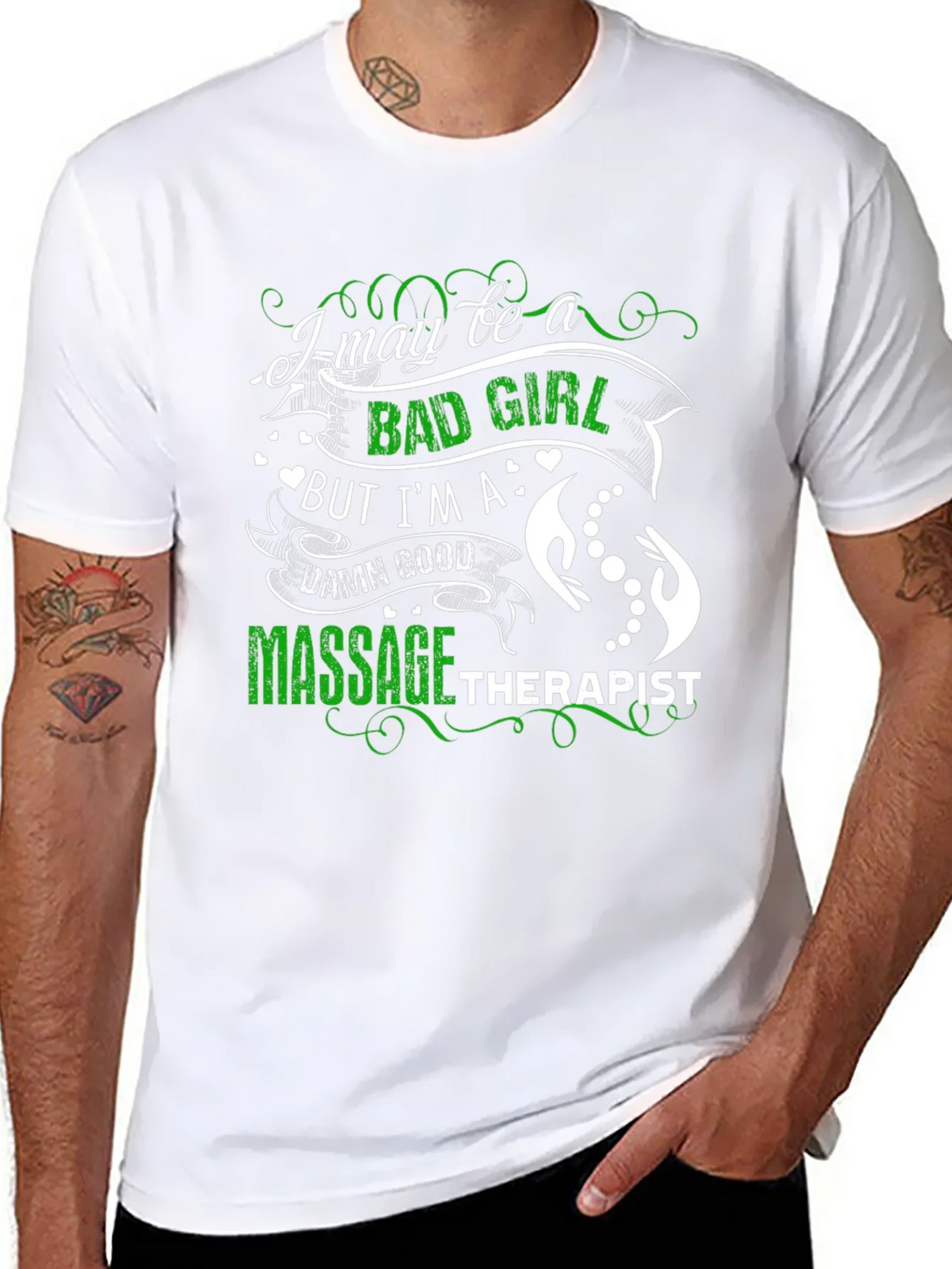 Bad Girl Massage Therapist T-Shirt product image 3