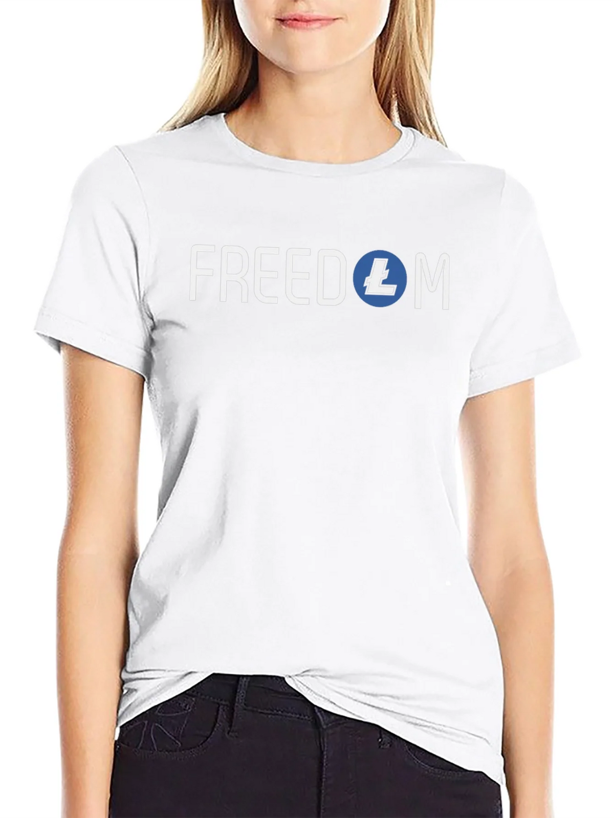 Freedom Litecoin Black T-Shirt Crypto Tee product image 8