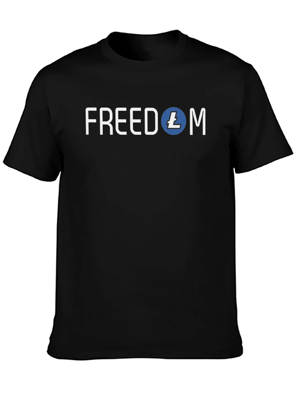 Freedom Litecoin Black T-Shirt Crypto Tee product image 3