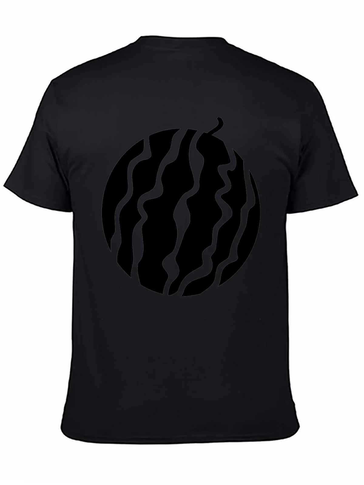 Black Graphic Tee - Abstract Fruit Design product image 3