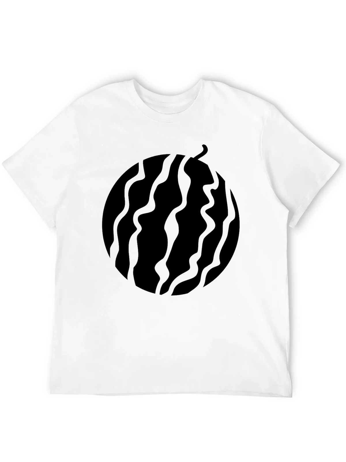 Black Graphic Tee - Abstract Fruit Design product image 8