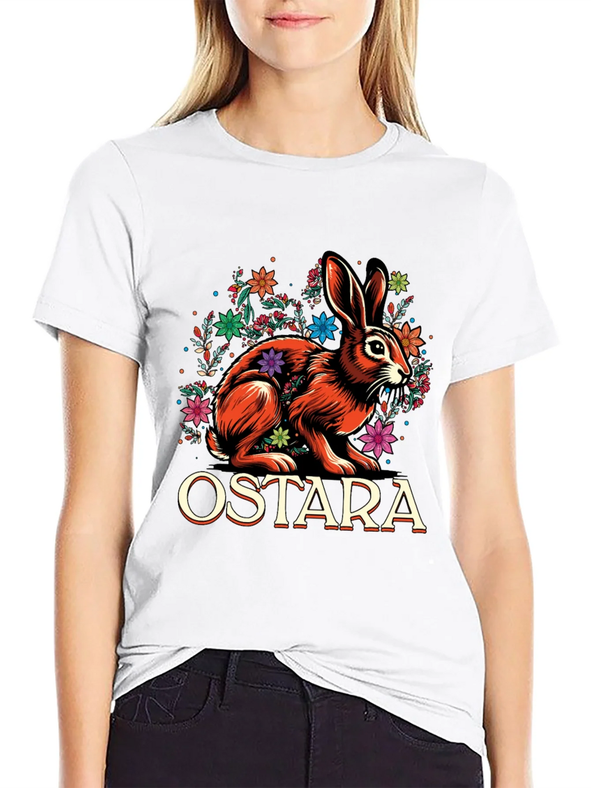 Ostara Hare T-Shirt - Spring Equinox Pagan Apparel product image 8