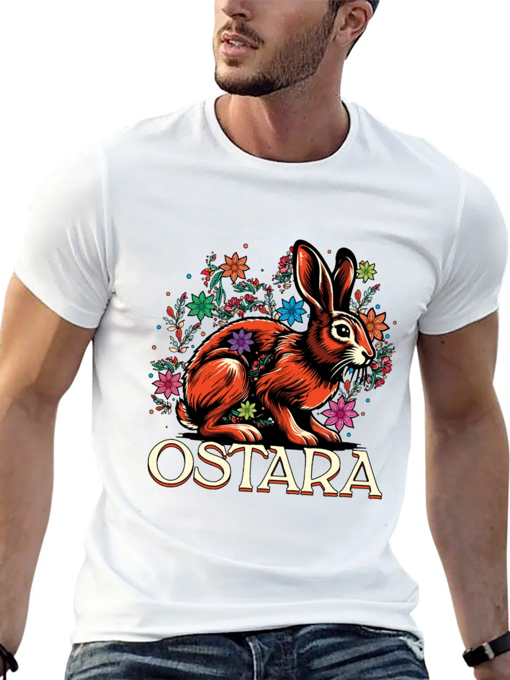 Ostara Hare T-Shirt - Spring Equinox Pagan Apparel product image 12