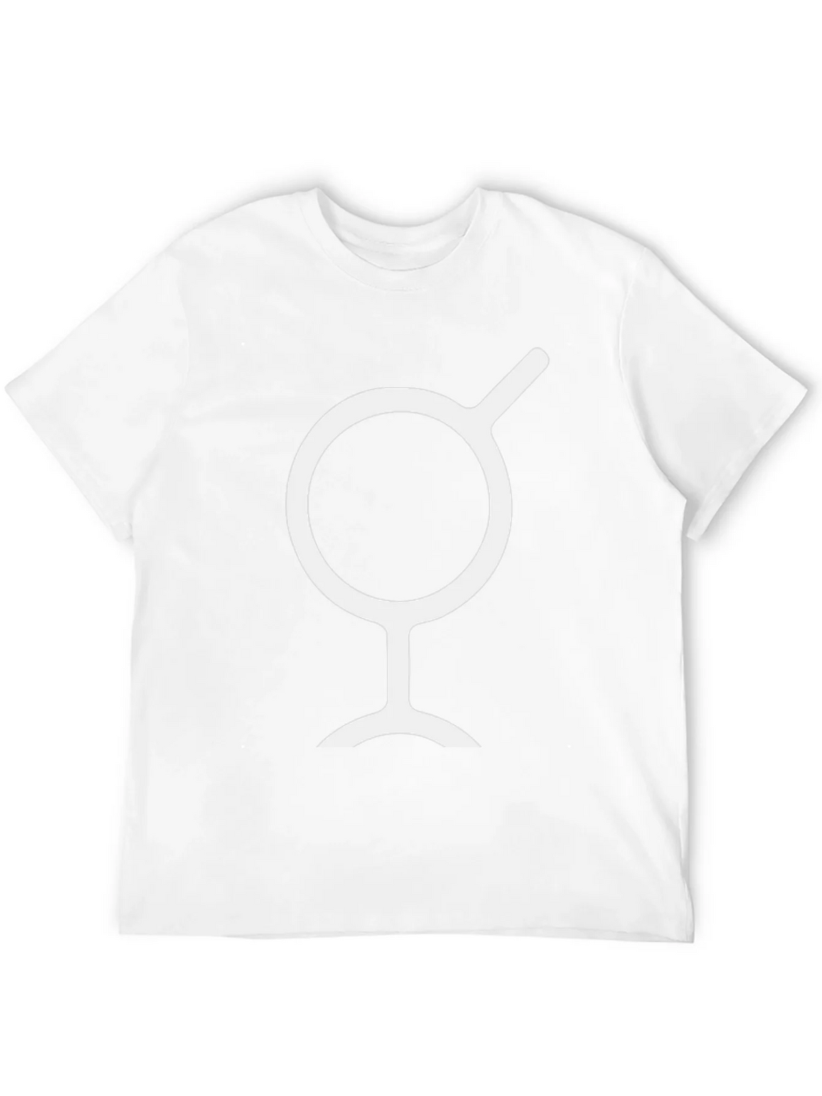 Minimalist Black T-Shirt with White Symbol product image 11
