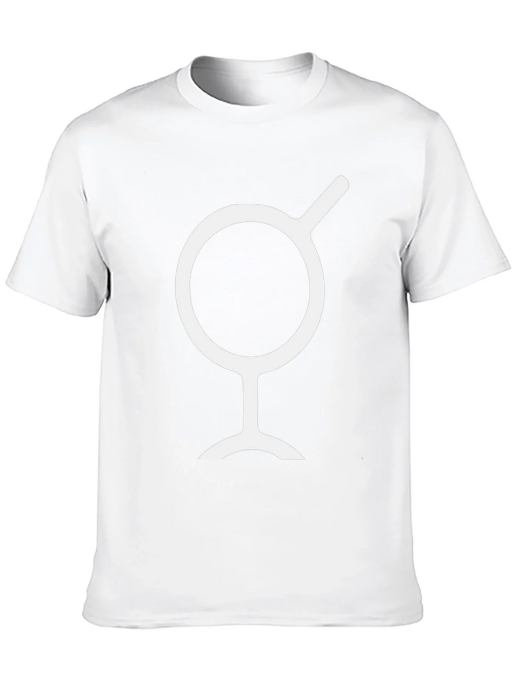 Minimalist Black T-Shirt with White Symbol product image 9