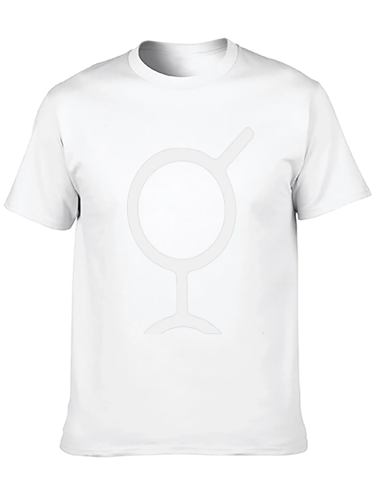 Minimalist Black T-Shirt with White Symbol product image 9