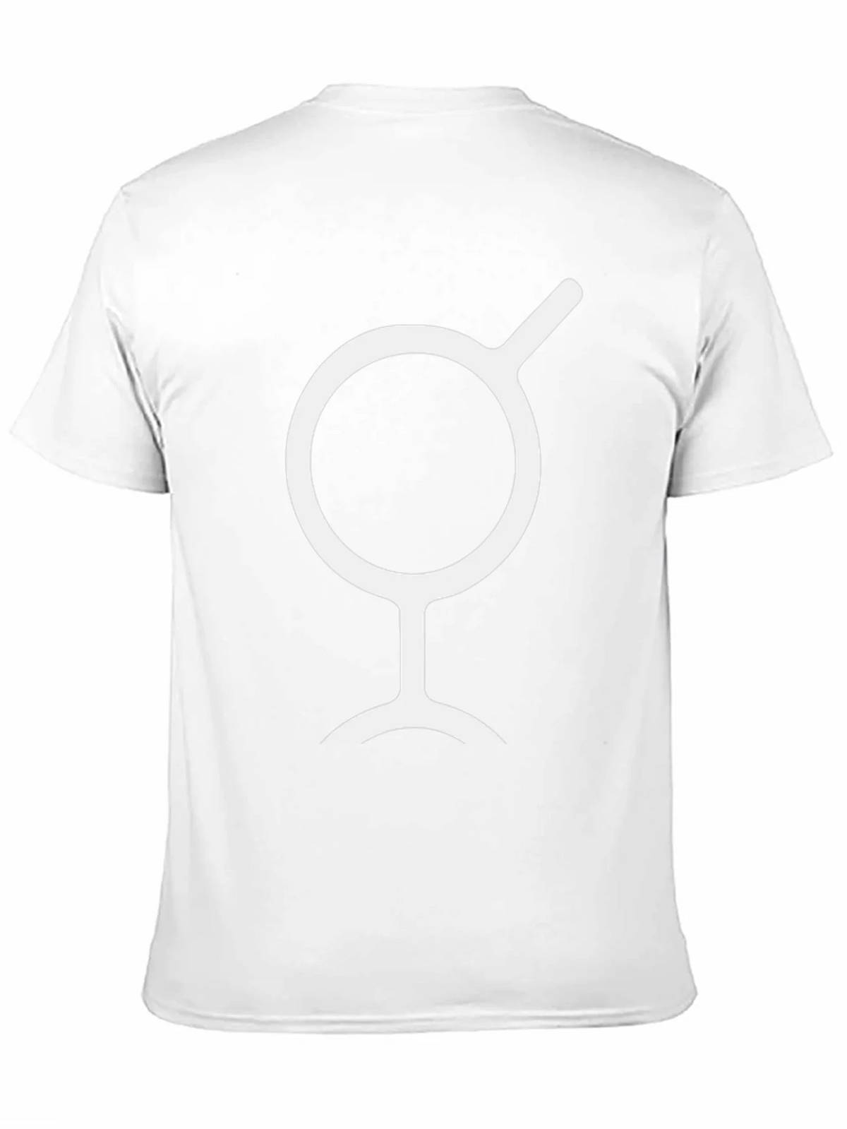 Minimalist Black T-Shirt with White Symbol product image 10