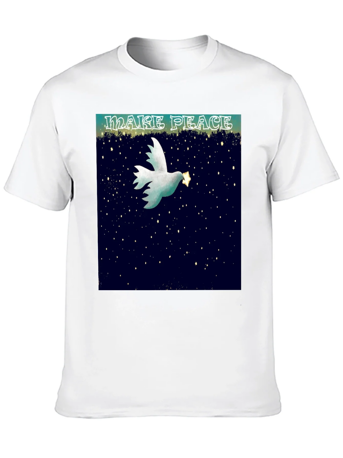 Make Peace Dove Graphic T-Shirt product image 9