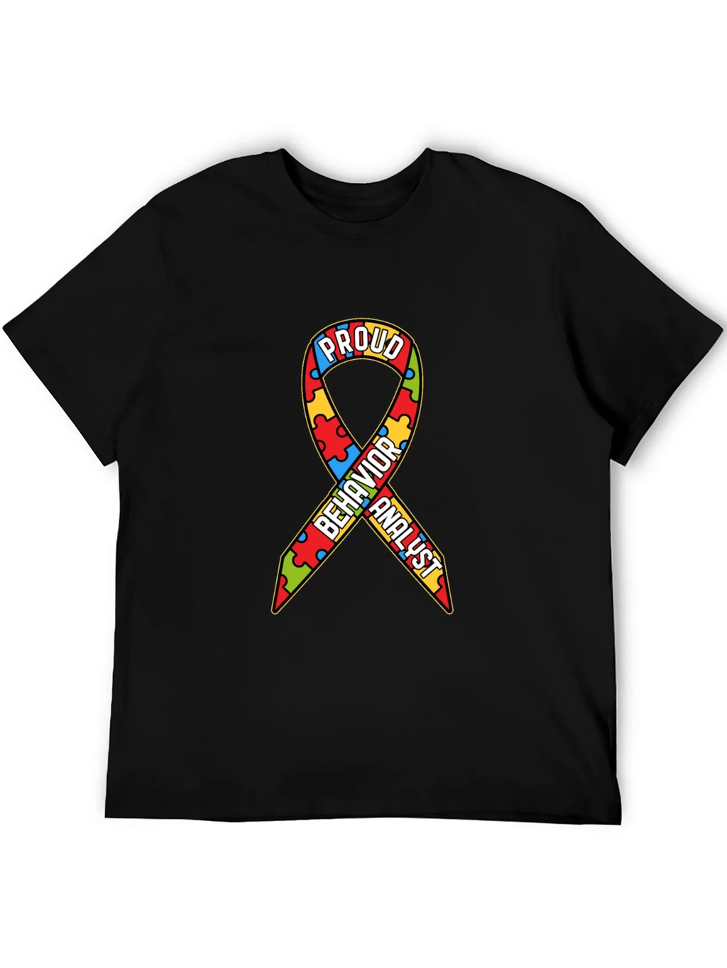 Proud Behavior Analyst Autism Awareness Ribbon T-Shirt product image 5