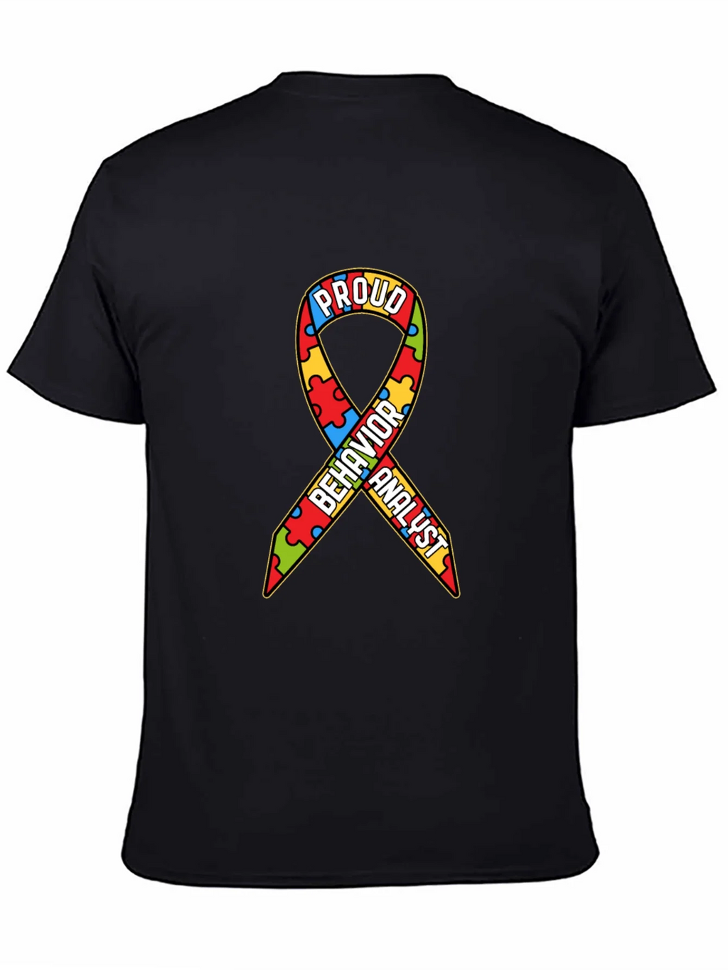 Proud Behavior Analyst Autism Awareness Ribbon T-Shirt product image 4