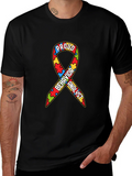 Proud Behavior Analyst Autism Awareness Ribbon T-Shirt product image 1