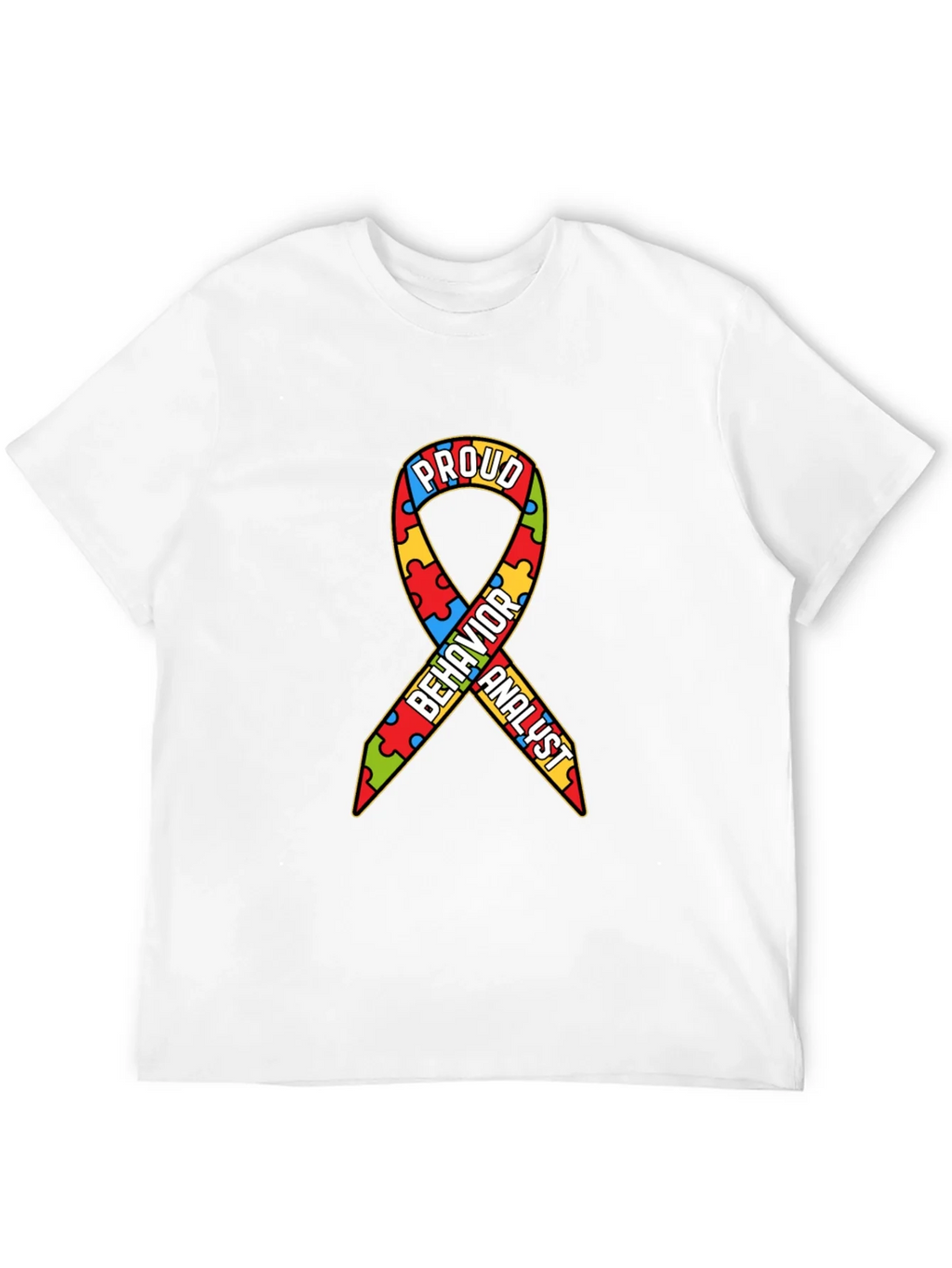 Proud Behavior Analyst Autism Awareness Ribbon T-Shirt product image 11