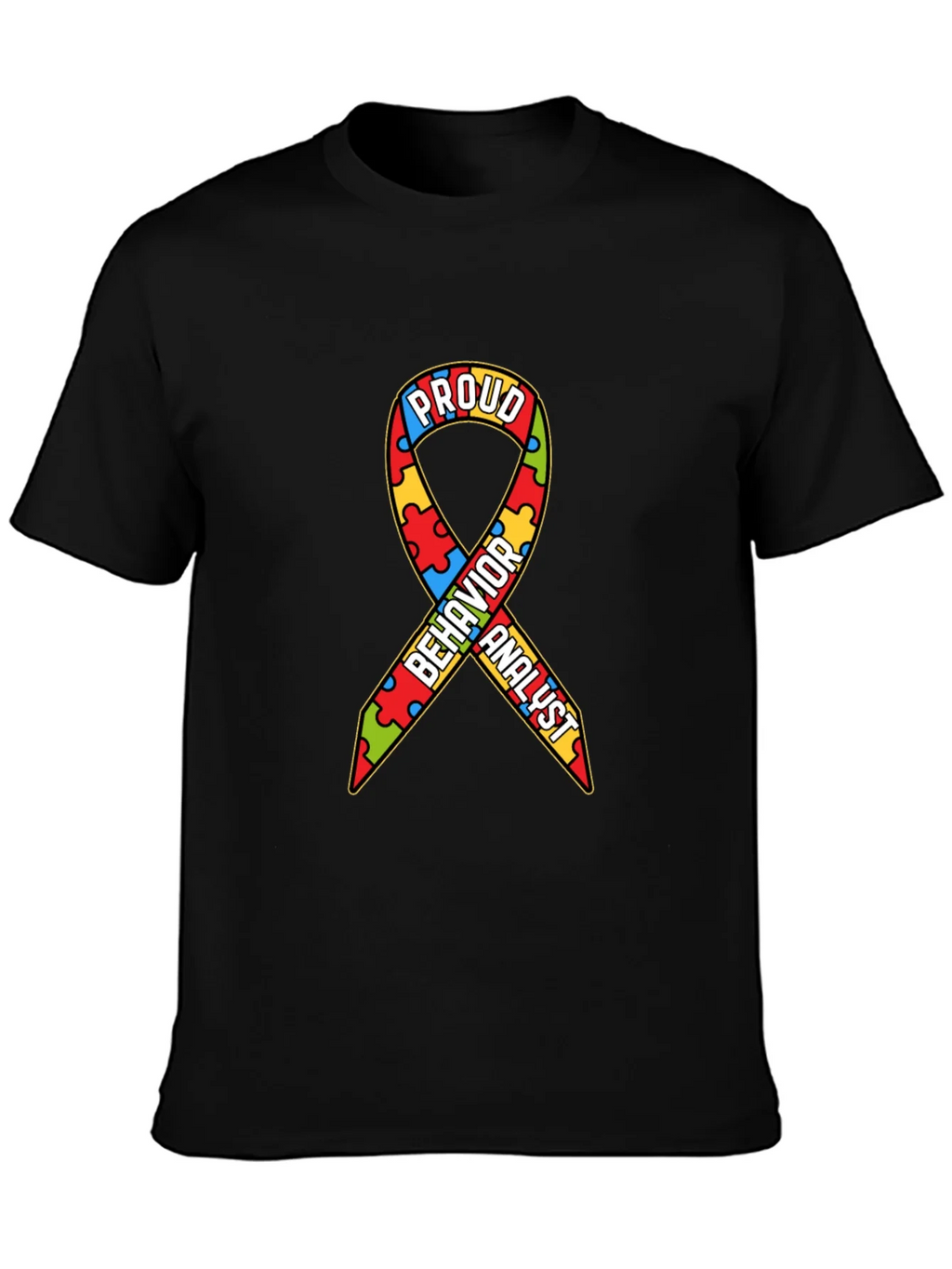 Proud Behavior Analyst Autism Awareness Ribbon T-Shirt product image 3