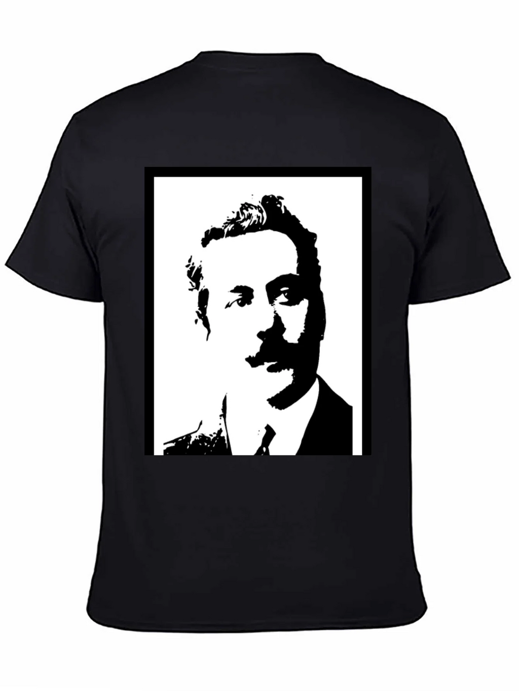 Portrait Graphic Tee - Black Casual T-Shirt product image 4
