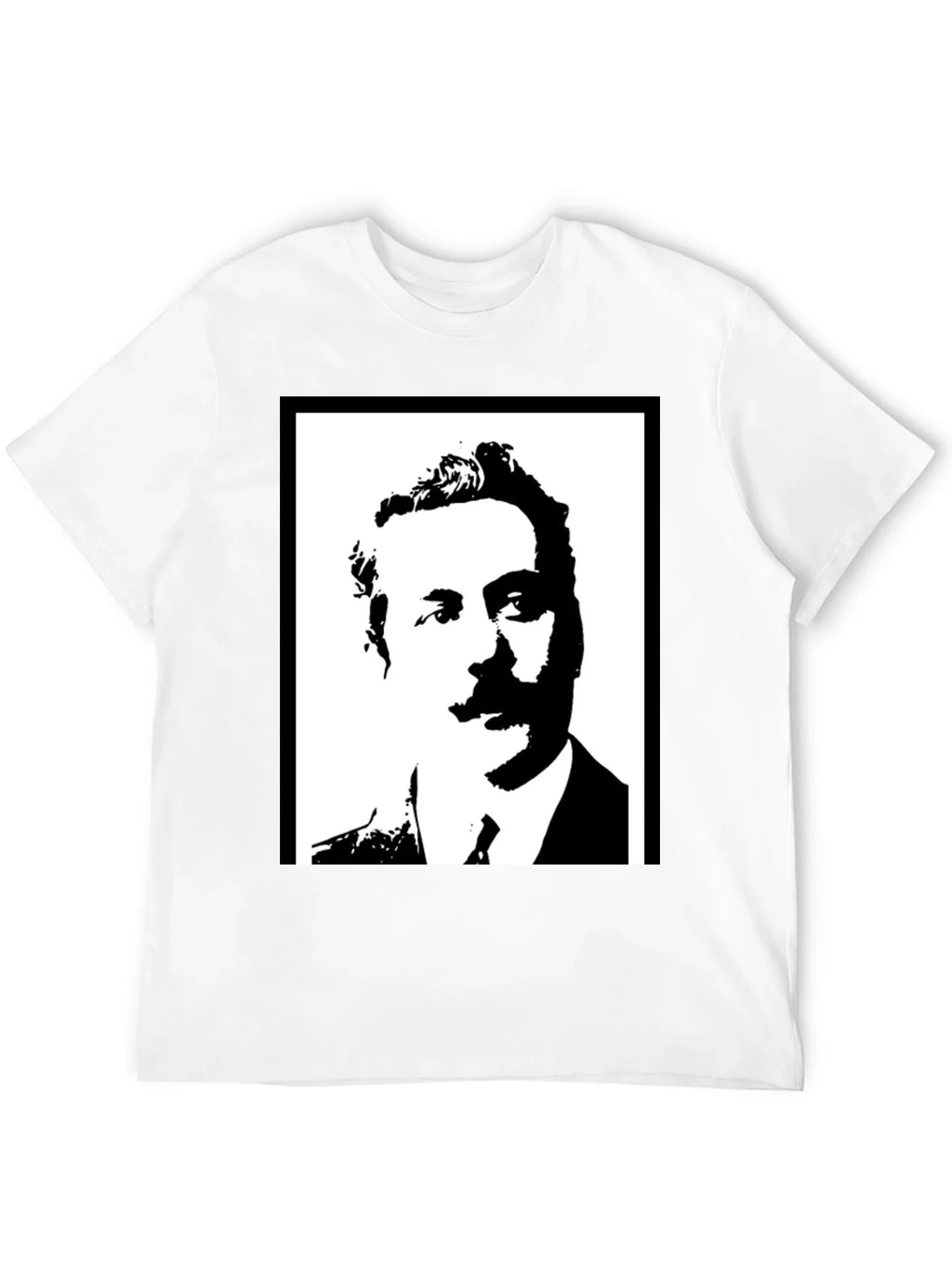 Portrait Graphic Tee - Black Casual T-Shirt product image 11