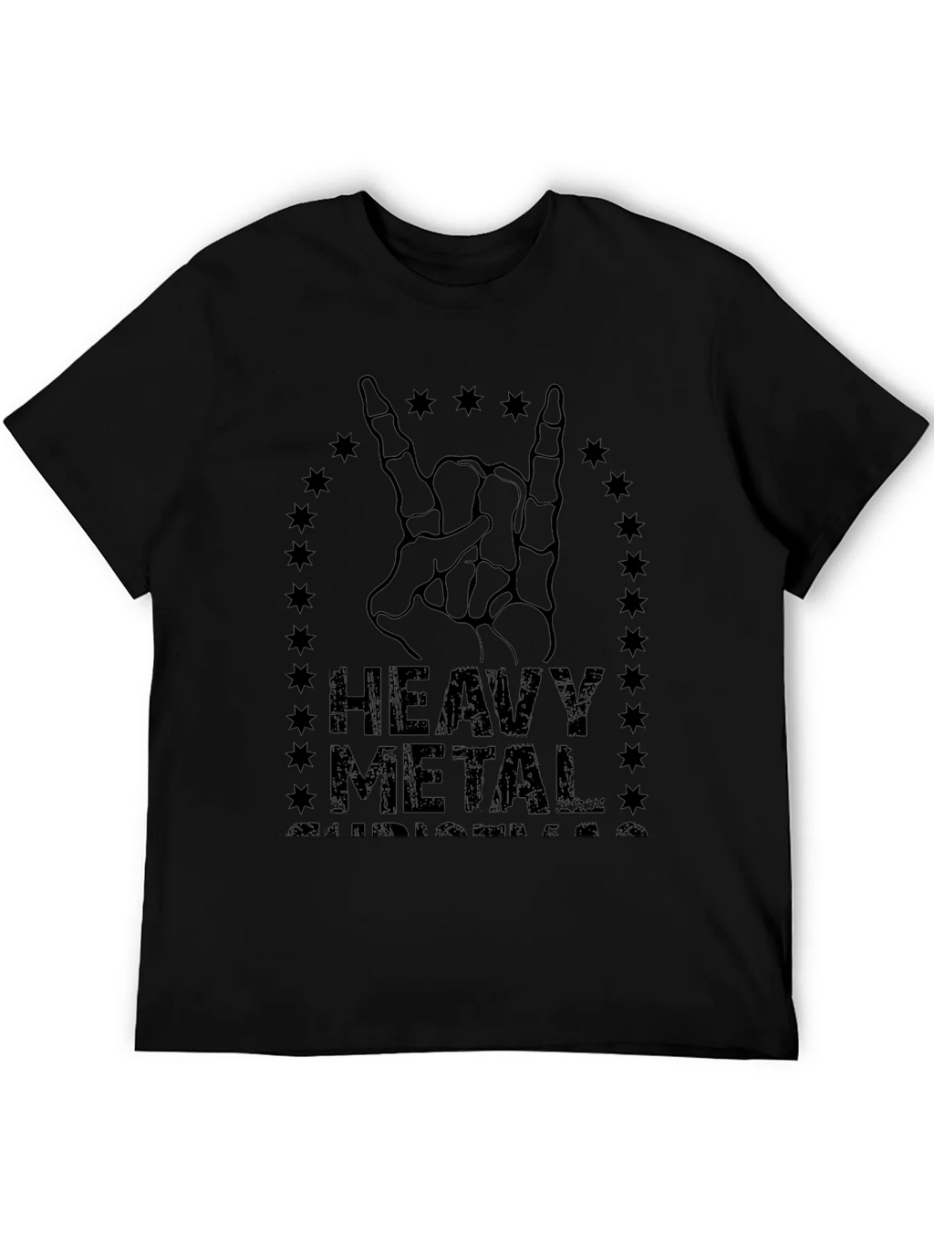 Heavy Metal Skeleton Hand Rocker T-Shirt product image 4