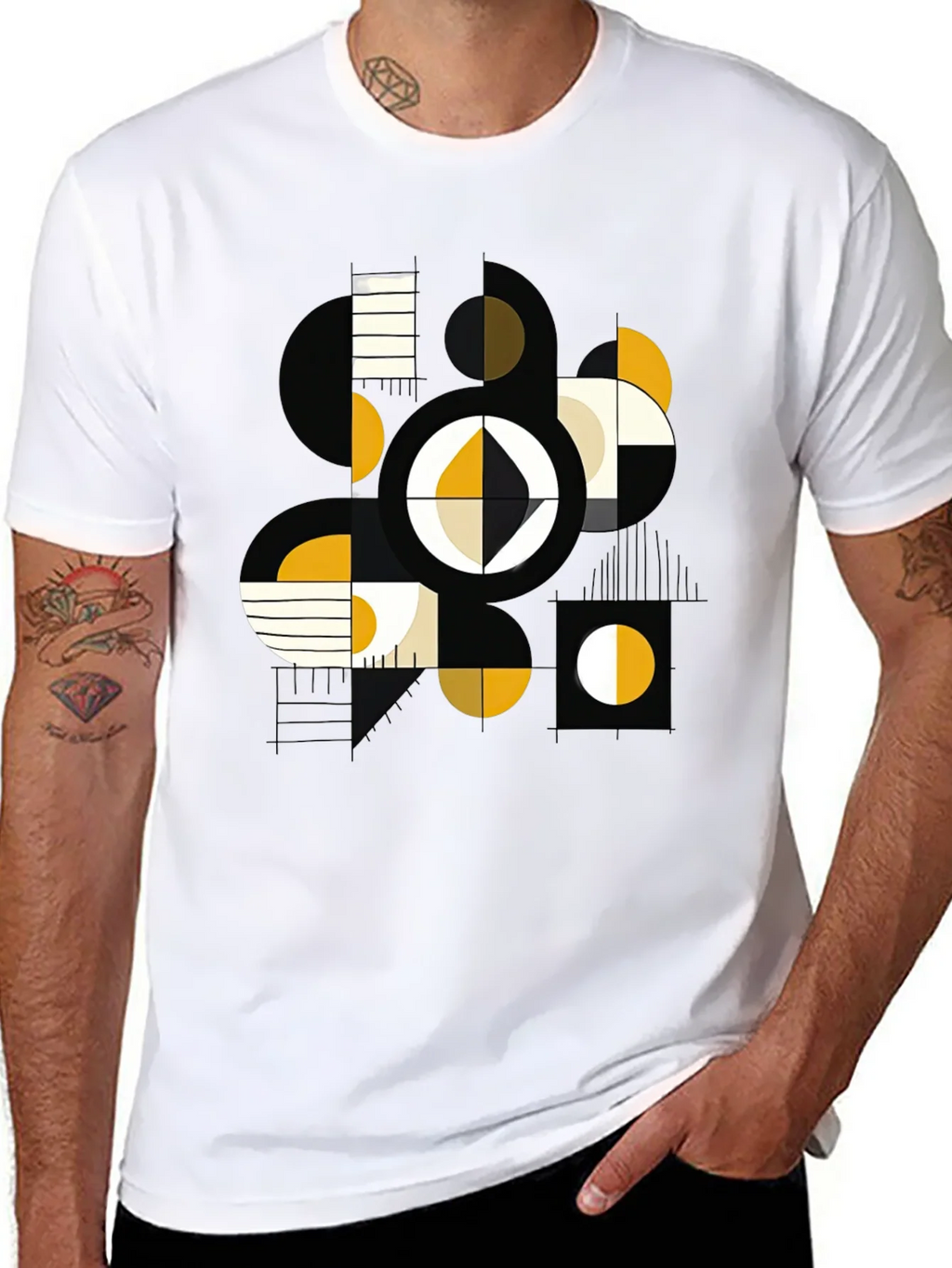 Abstract Geometric Art Tee product image 7