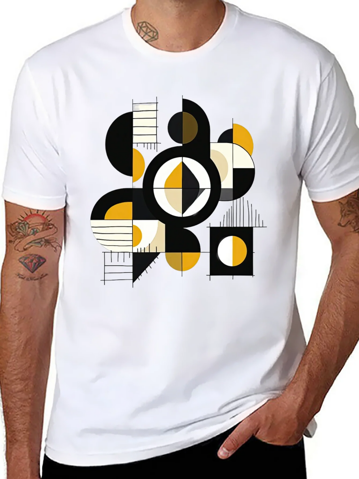 Abstract Geometric Art Tee product image 7