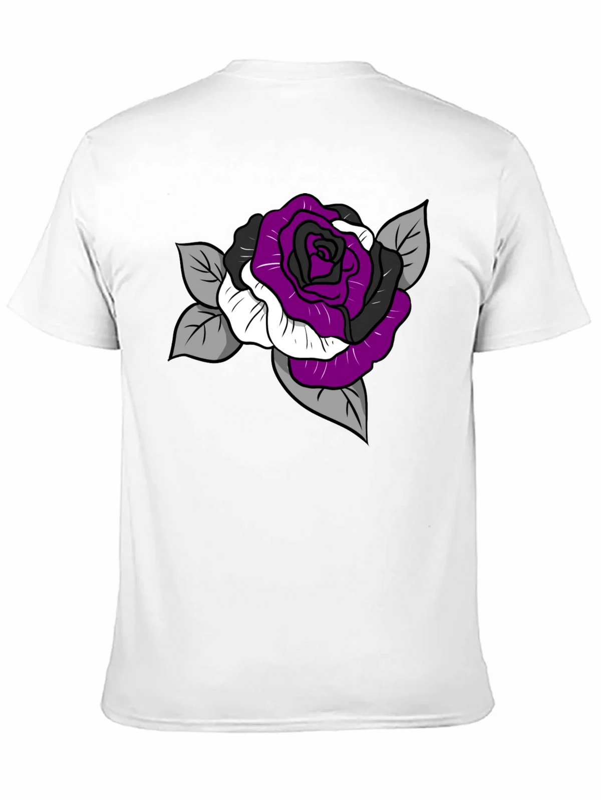 Ace Pride Rose Graphic Tee - Black Cotton Comfort product image 10