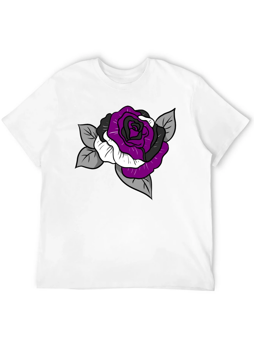 Ace Pride Rose Graphic Tee - Black Cotton Comfort product image 11