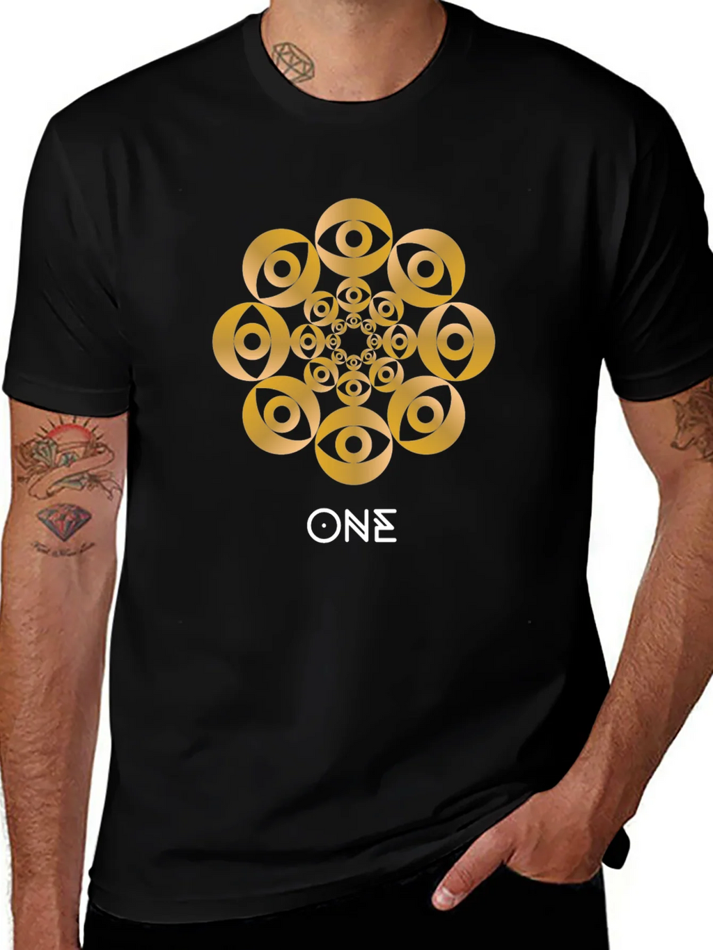 Eye Mandala Graphic T-Shirt - Soft Cotton Tee product image 1