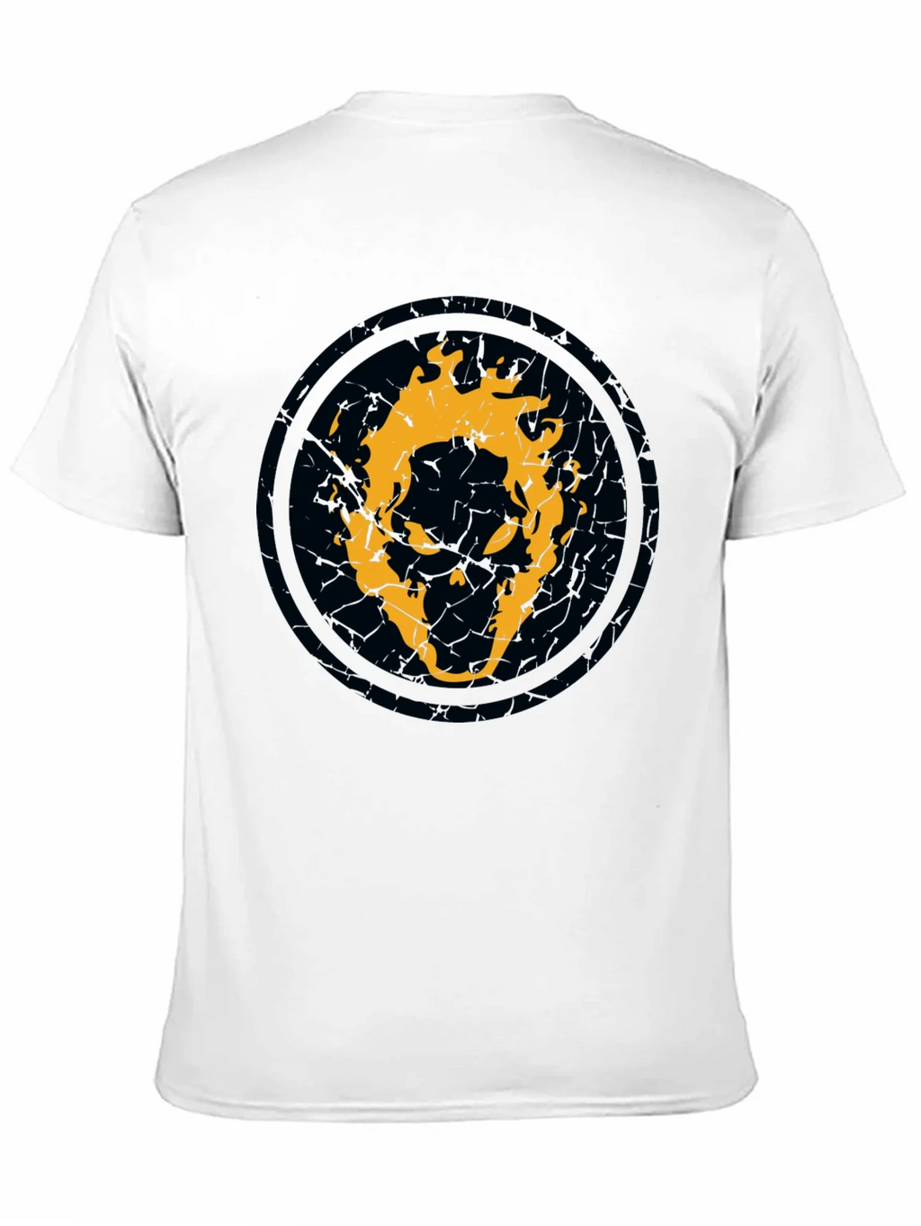 Fiery Skull Graphic Black T-Shirt product image 10