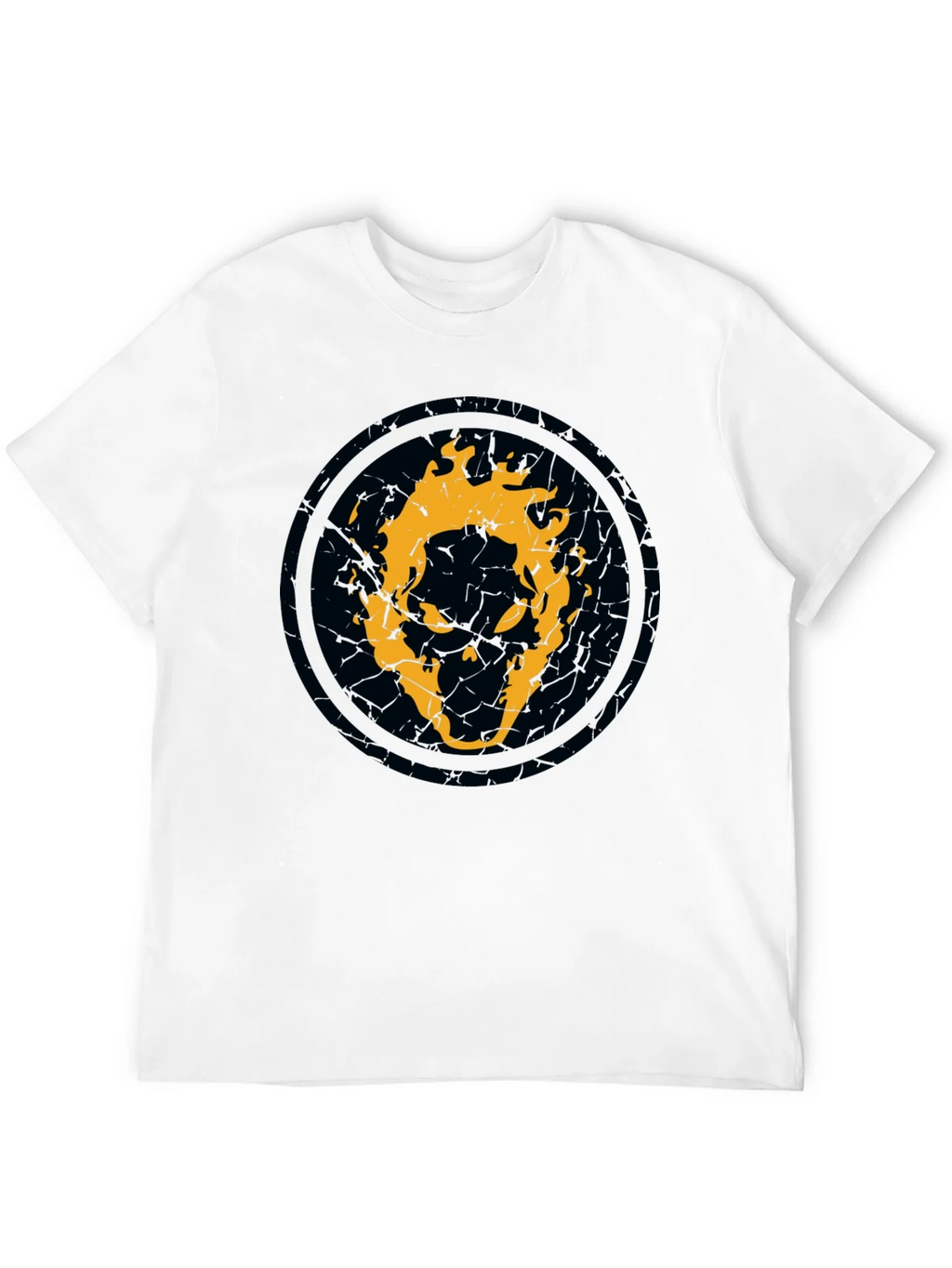 Fiery Skull Graphic Black T-Shirt product image 11