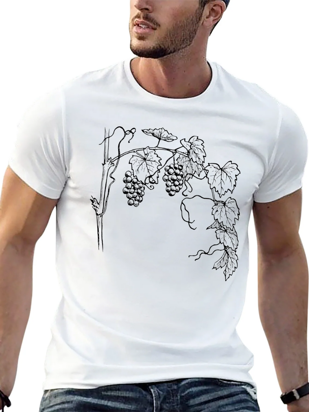 Grapes Print Tee - Classic Black T-Shirt product image 12
