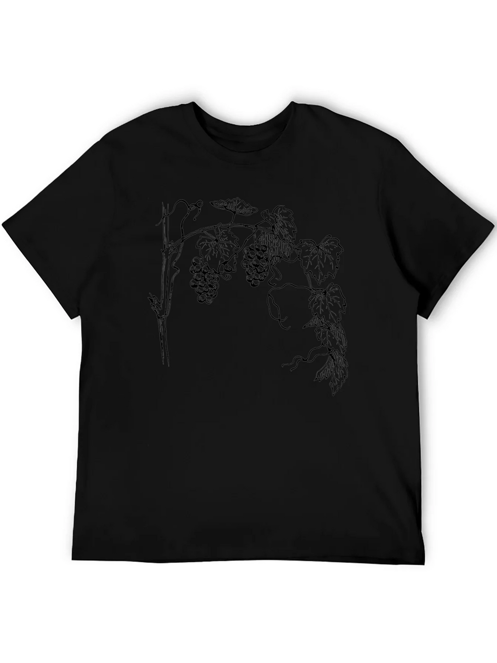 Grapes Print Tee - Classic Black T-Shirt product image 5