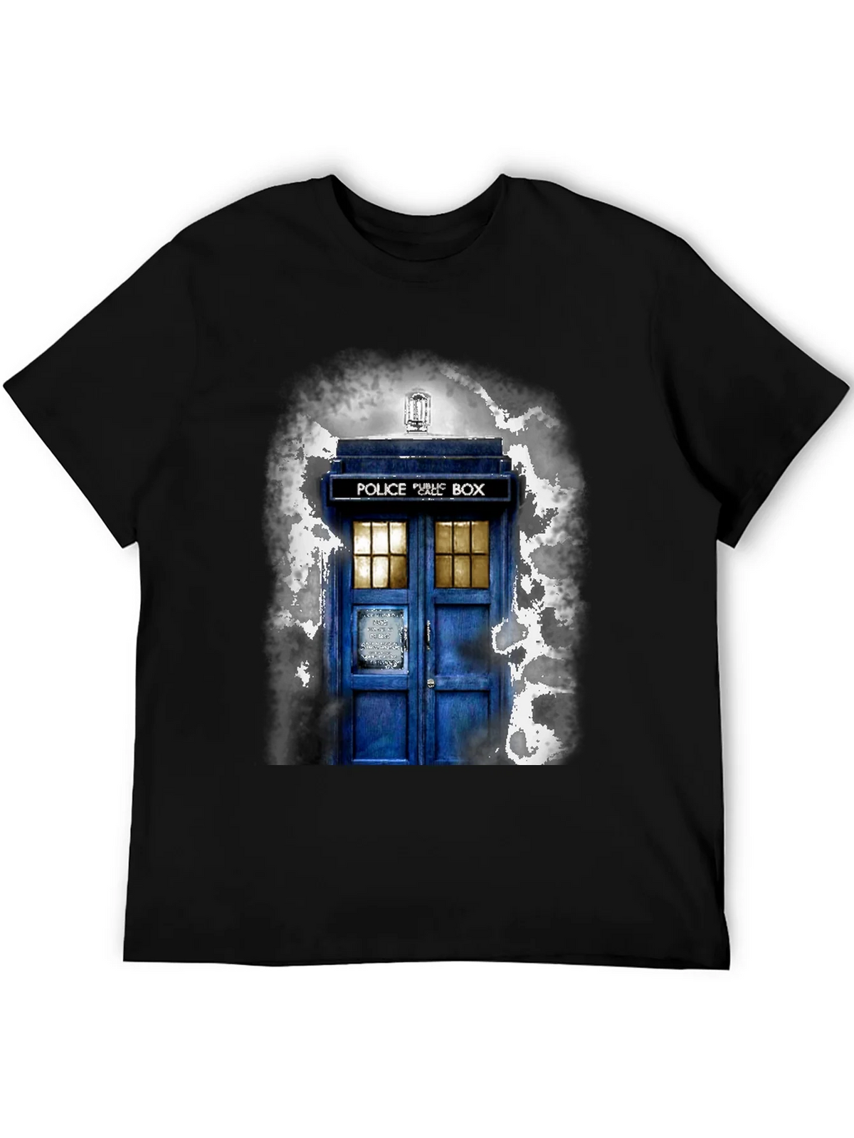Doctor Who TARDIS Graphic Tee - Unisex Black T-Shirt product image 5
