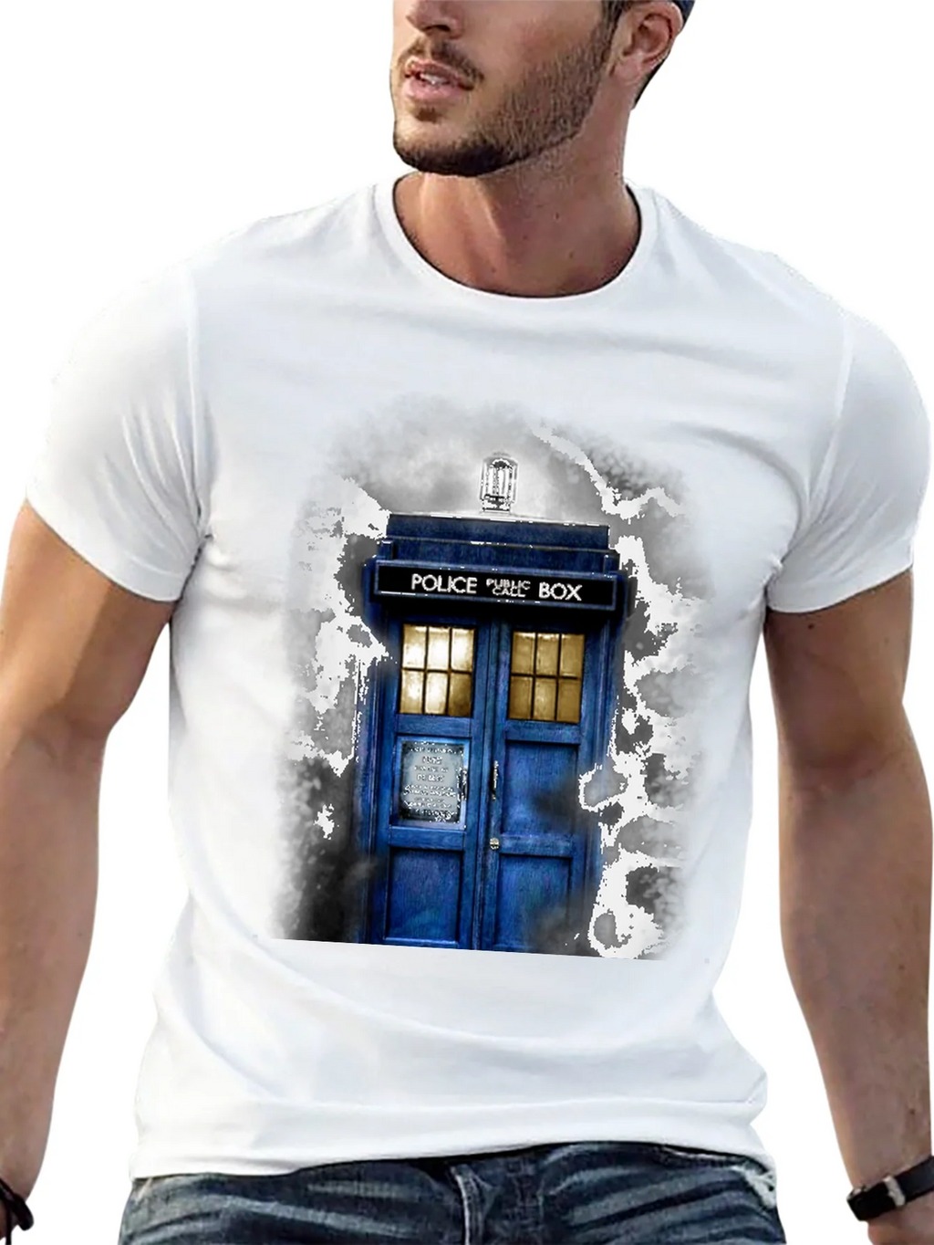 Doctor Who TARDIS Graphic Tee - Unisex Black T-Shirt product image 12