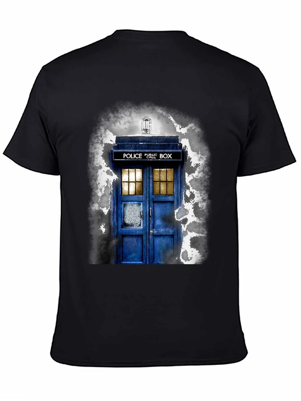 Doctor Who TARDIS Graphic Tee - Unisex Black T-Shirt product image 4