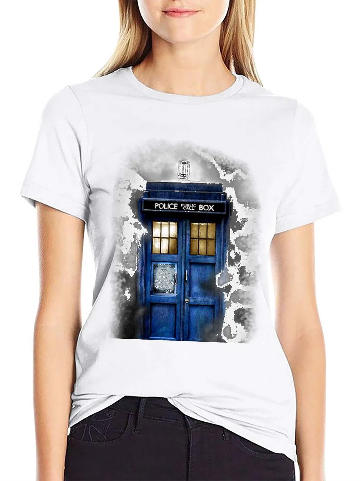 Doctor Who TARDIS Graphic Tee - Unisex Black T-Shirt product image 8