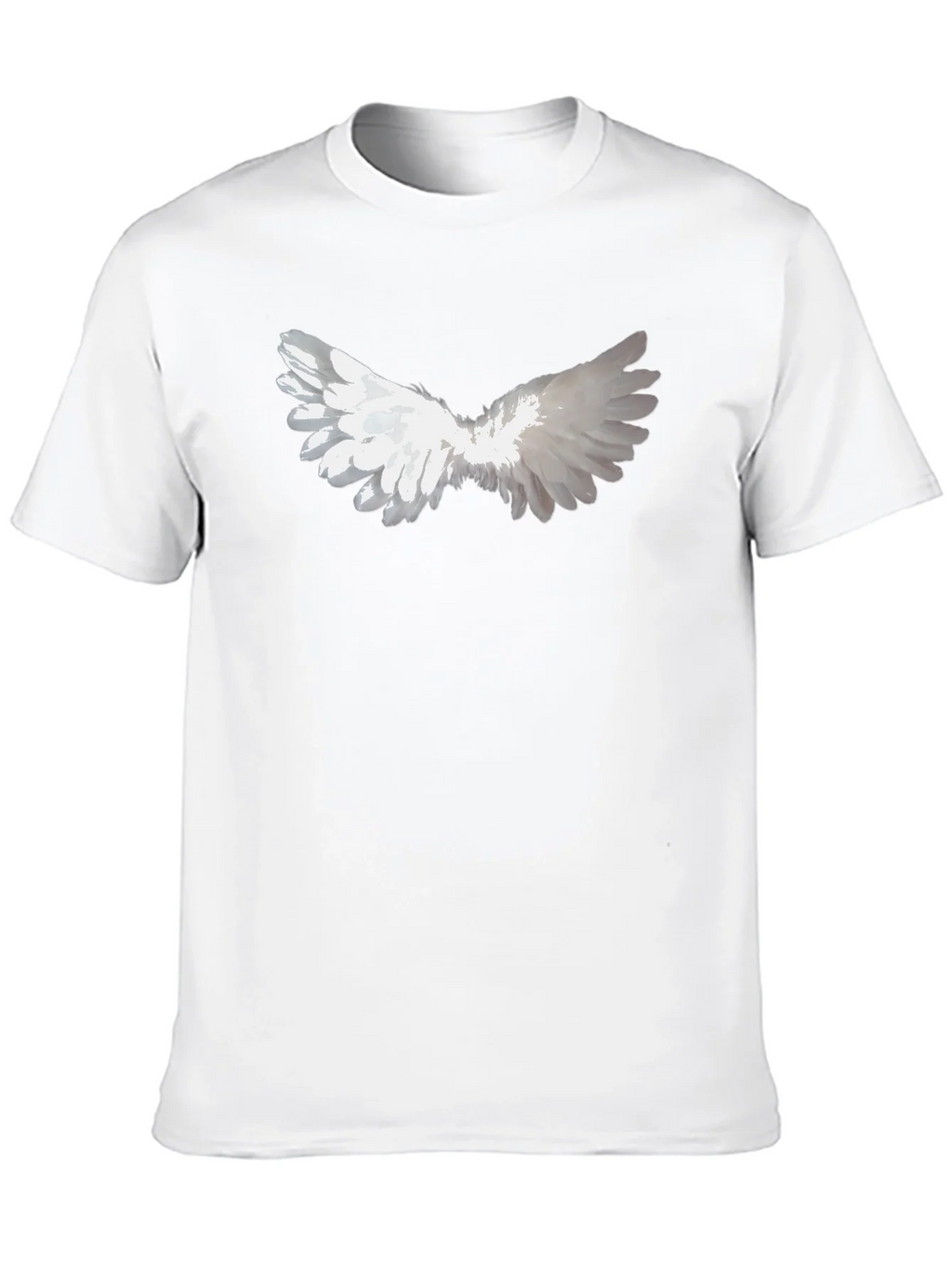 Angel Wing Graphic Tee - Black Cotton Casual Wear product image 8