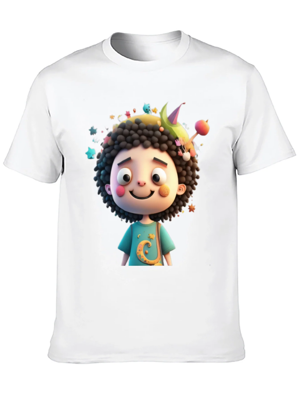Cartoon Character Black T-Shirt product image 9