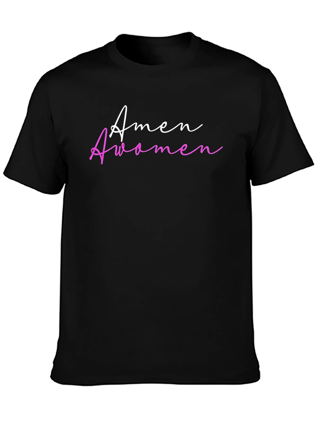 Amen Awomen T-Shirt - Trendy Slogan Tee product image 3