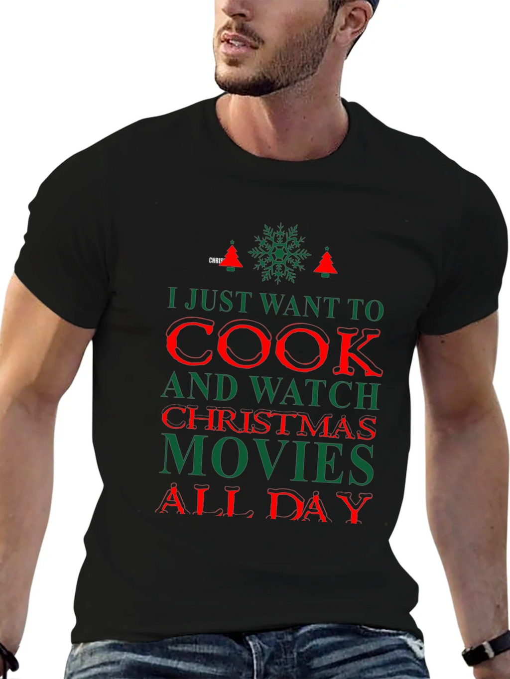 Christmas Movie T-Shirt: Cook and Watch All Day product image 6