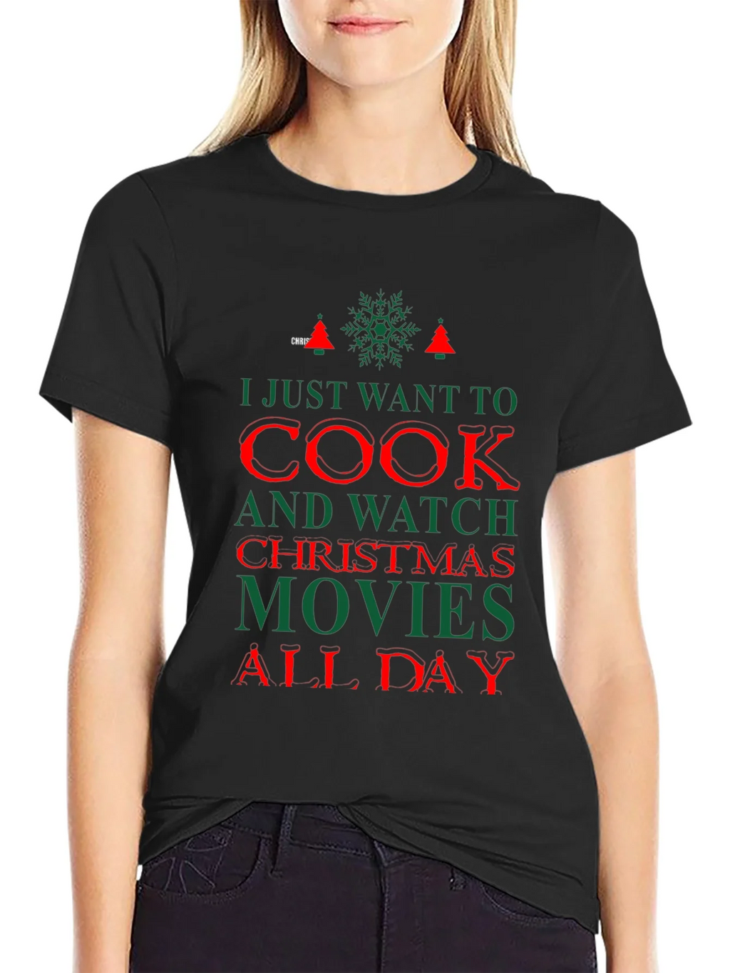 Christmas Movie T-Shirt: Cook and Watch All Day product image 2