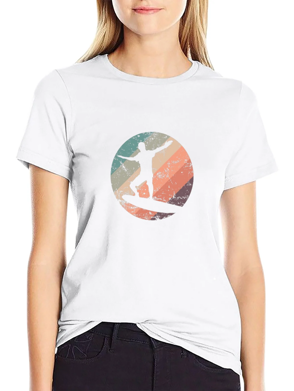 Retro Surfer T-Shirt - Black Surf Tee product image 8