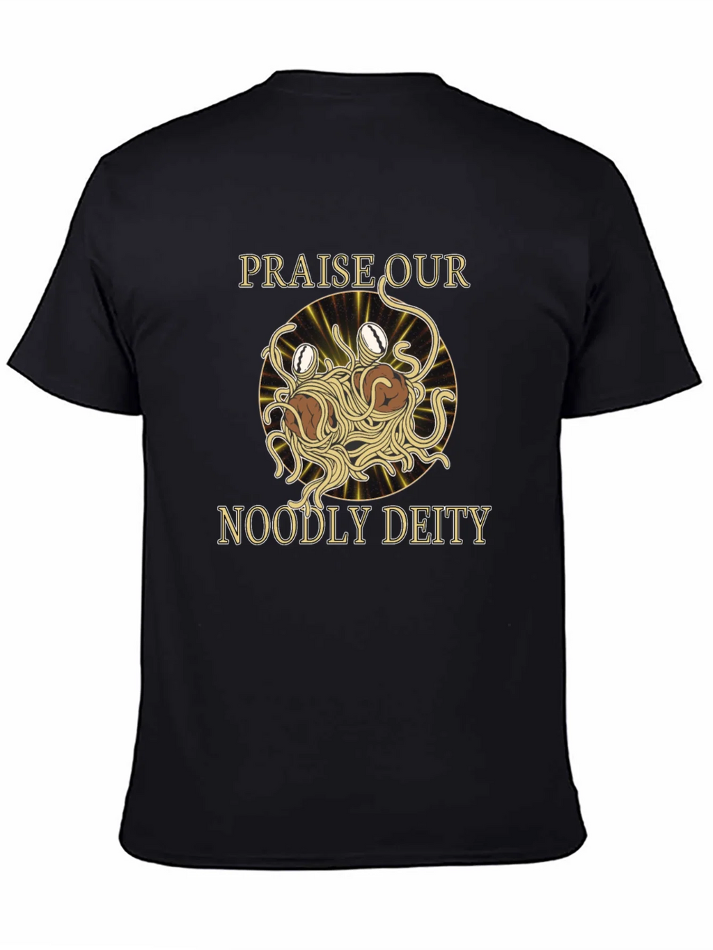 Noodly Deity T-Shirt - Funny Spaghetti Monster Graphic Tee product image 4
