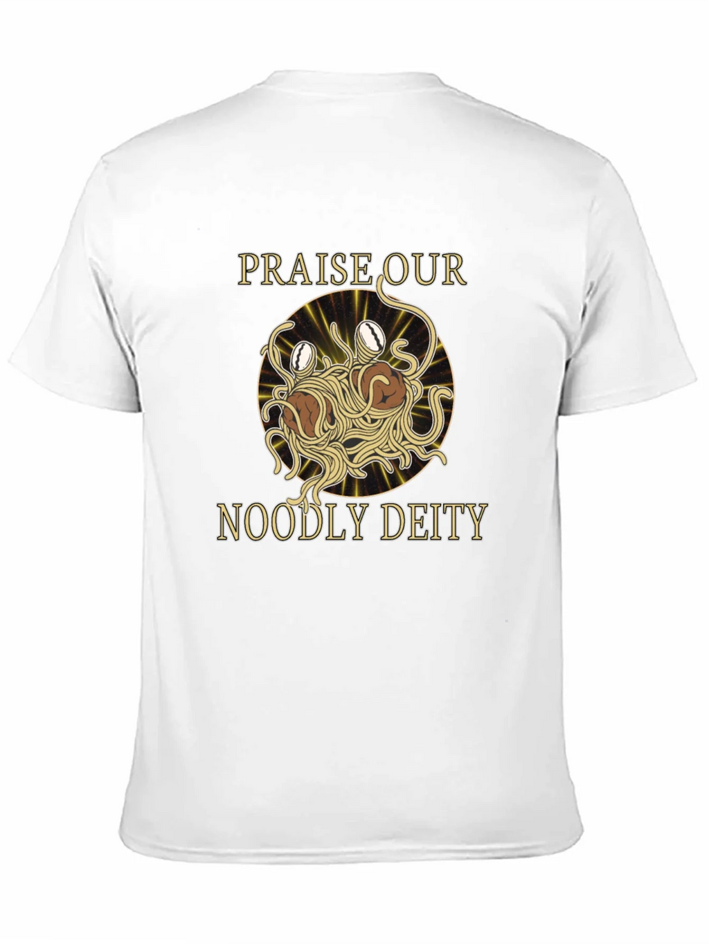 Noodly Deity T-Shirt - Funny Spaghetti Monster Graphic Tee product image 10