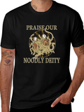 Noodly Deity T-Shirt - Funny Spaghetti Monster Graphic Tee product image 1