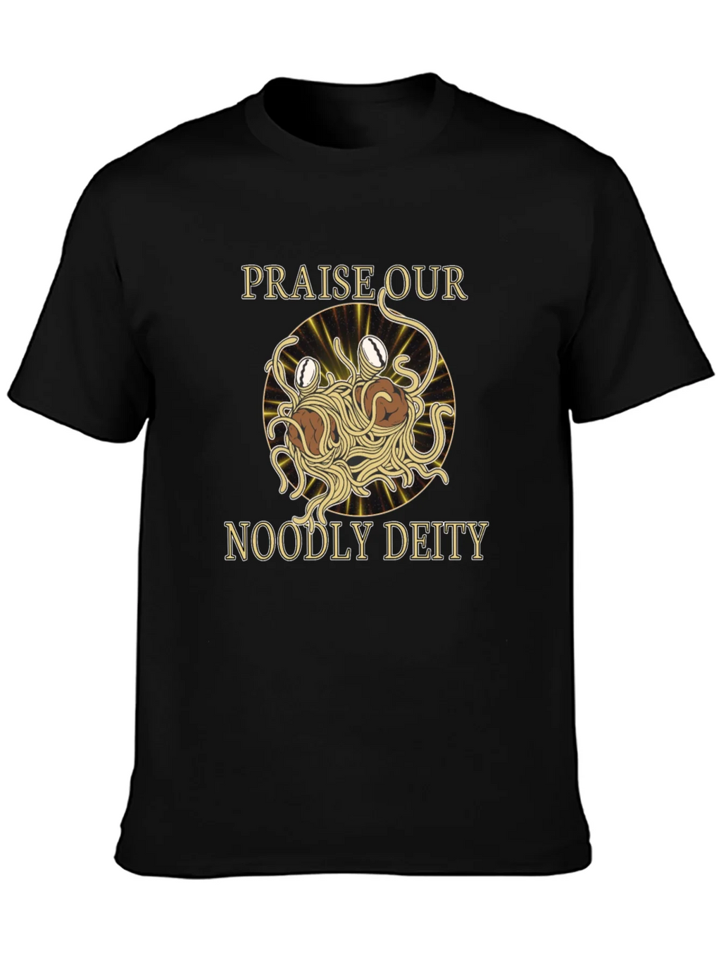 Noodly Deity T-Shirt - Funny Spaghetti Monster Graphic Tee product image 3