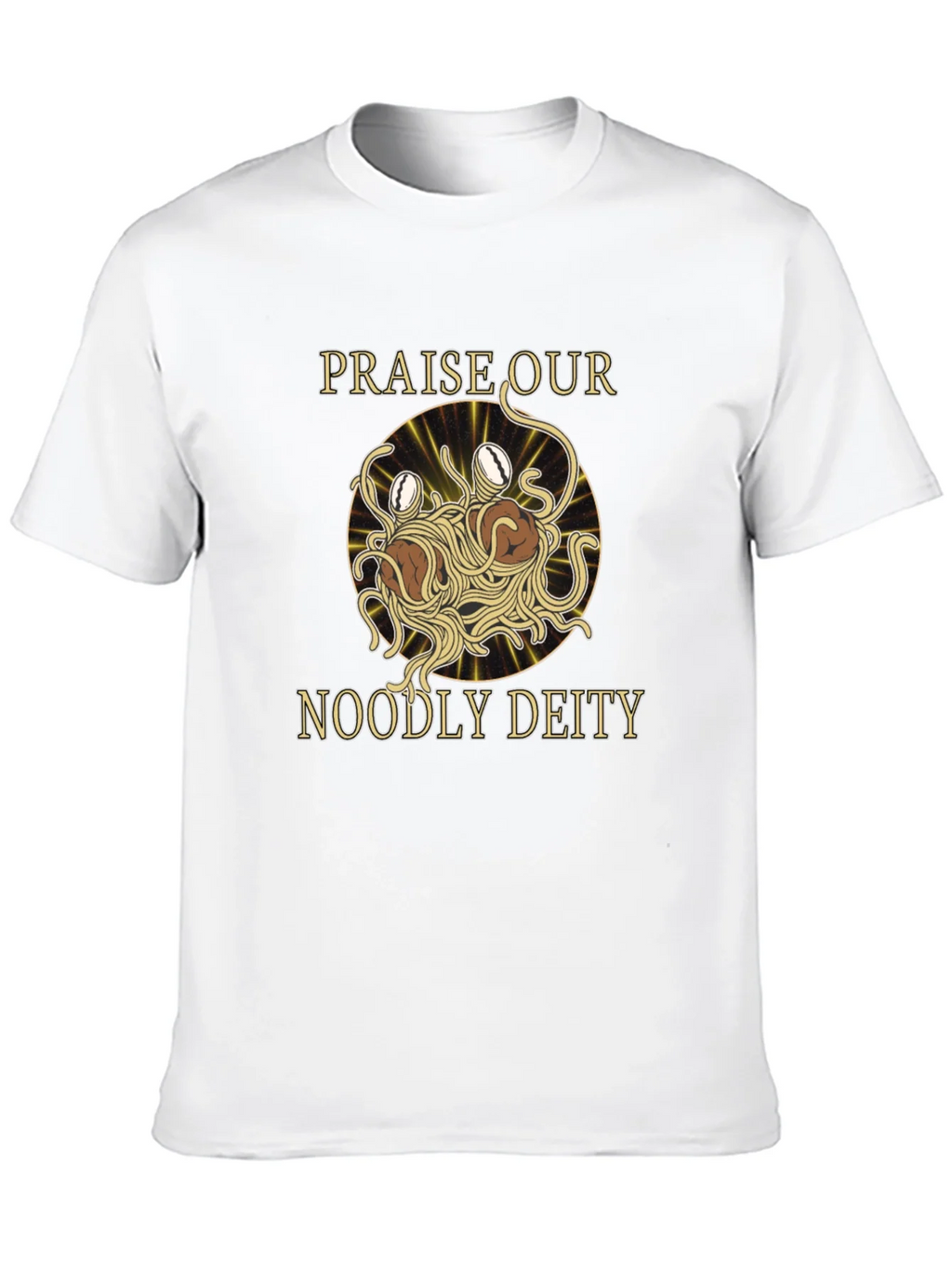 Noodly Deity T-Shirt - Funny Spaghetti Monster Graphic Tee product image 9