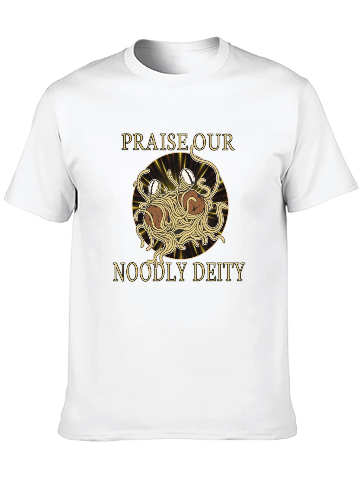 Noodly Deity T-Shirt - Funny Spaghetti Monster Graphic Tee product image 9