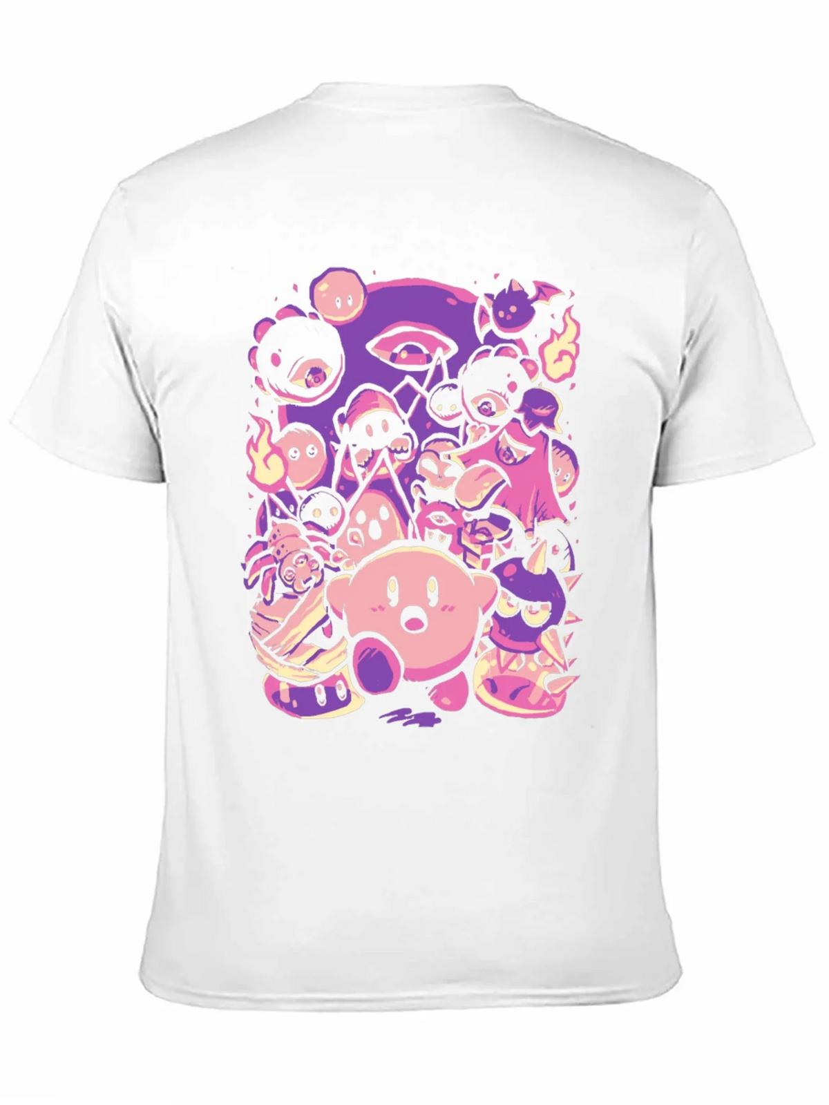 Kirby Character Mashup Black T-Shirt product image 10