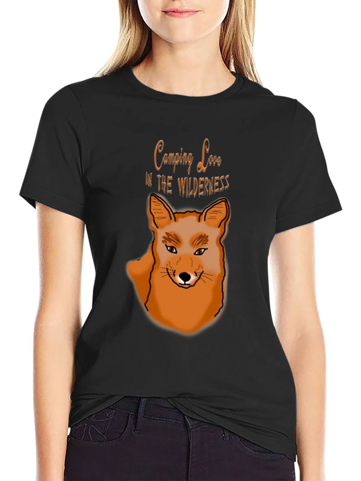 Camping Love Wilderness Fox Graphic T-Shirt product image 2