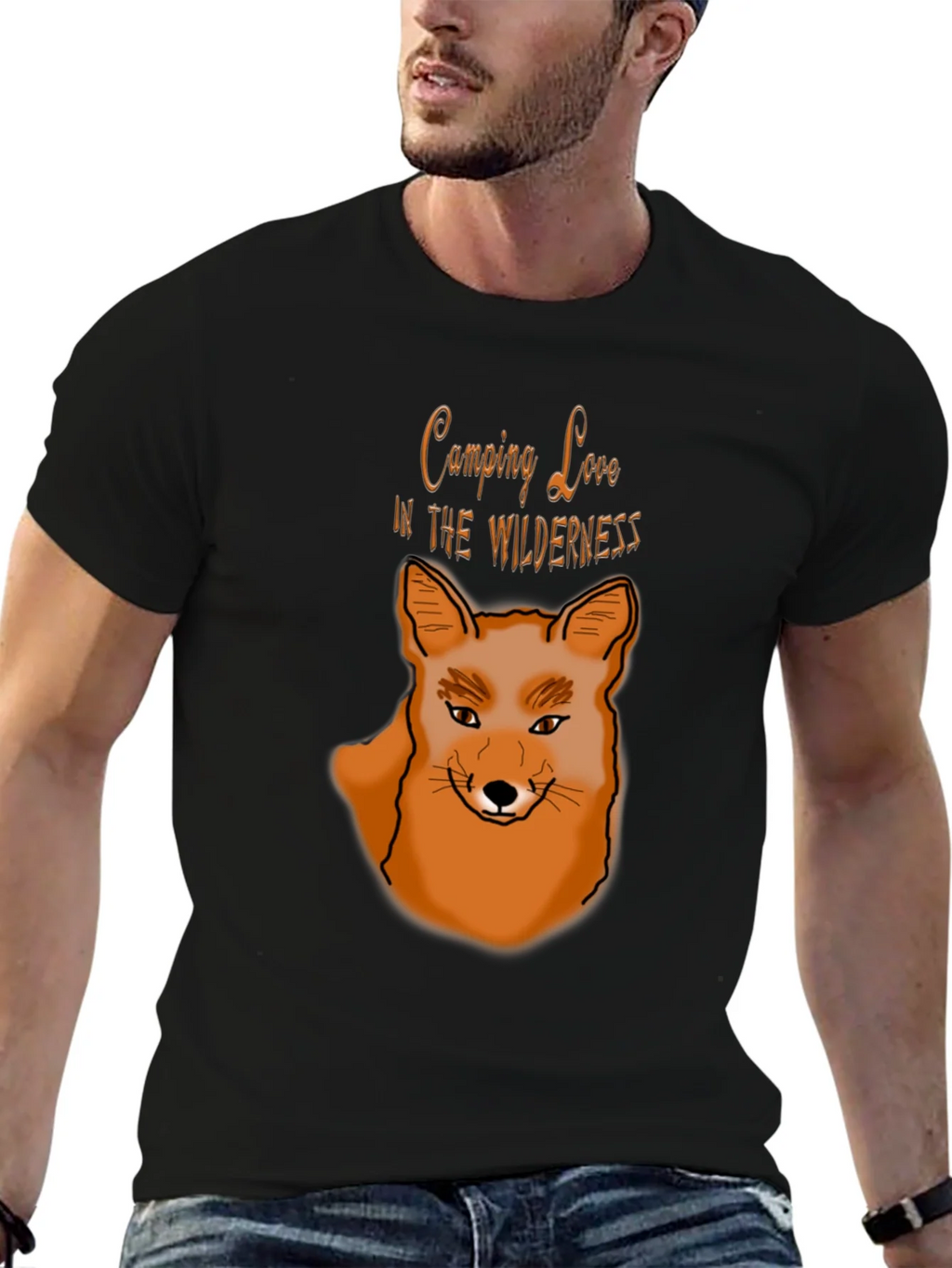 Camping Love Wilderness Fox Graphic T-Shirt product image 6